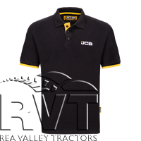 Men's JCB Black Polo - Rea Valley Tractors